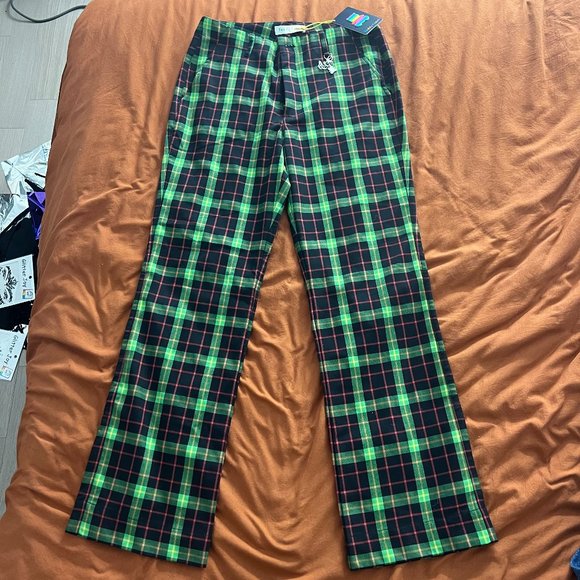 NWT Teddy Fresh Plaid Trousers size 29 - Picture 2 of 4